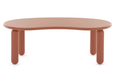 Masuta Kartell Undique Mas design Patricia Urquiola  119x59x44cm  baza lemn  top MDF  orange