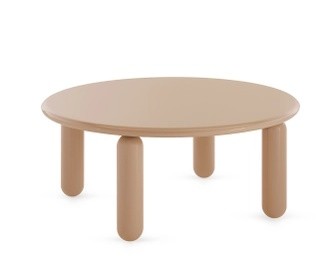 Masuta Kartell Undique Mas design Patricia Urquiola  85x85x30cm  baza lemn  top MDF  pudra