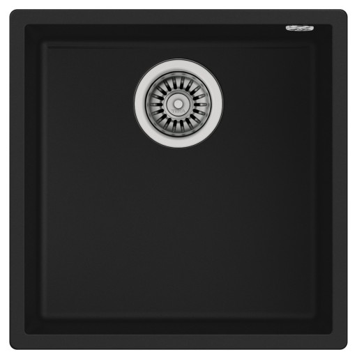 Chiuveta bucatarie Teka Maestro Square 40.40 TG  440x440mm  montare sub blat  Tegranite Black
