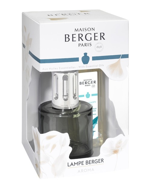 Set Maison Berger Aroma new Happy Grise cu lampa catalitica si cu parfum Aroma Happy 250ml