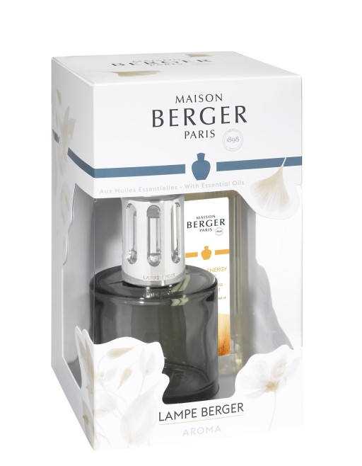 Set Maison Berger Aroma new Energy Grise cu lampa catalitica si cu parfum Aroma Happy 250ml