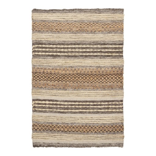 Covor maro țesut manual din amestec de iută 60x90 cm Morena – House Nordic