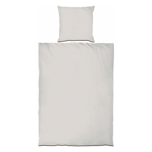 Lenjerie de pat bej din bumbac satinat pentru pat de o persoană 140x200 cm Mini – Mette Ditmer Denmark