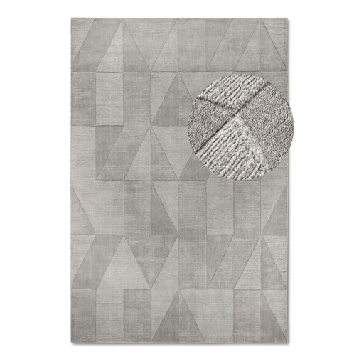 Covor gri țesut manual din lână 120x170 cm Ursule – Villeroy&Boch