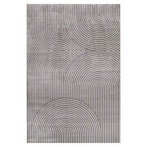 Covor gri din viscoză 140x200 cm Geode – douceur d'intérieur