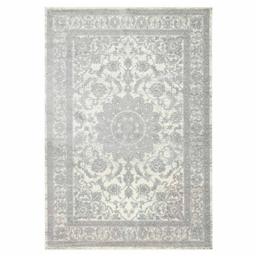 Covor gri deschis din amestec de bumbac 140x200 cm Persan – douceur d'intérieur