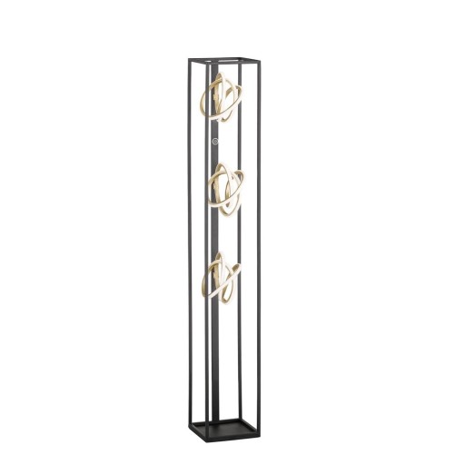 Lampadar negru LED cu intensitate reglabilă (înălțime 130 cm) Gisi – Fischer & Honsel