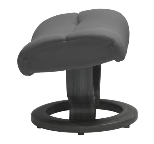 Taburet Stressless Sunrise M Classic  baza Grey stain  tapiterie piele Batick Grey