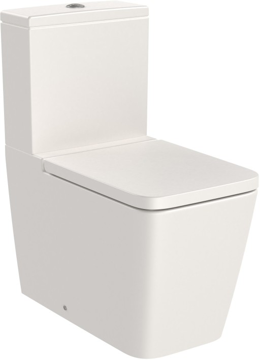 Vas wc Roca Inspira Square Rimless  back-to-wall  375x645mm  bej