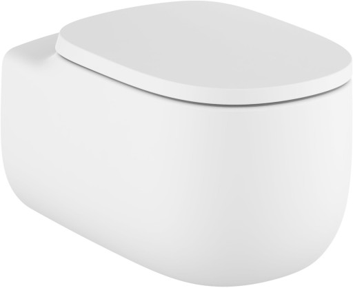 Vas wc suspendat Roca Beyond Rimless  395x580mm  alb mat