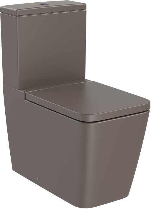Vas wc Roca Inspira Square Rimless  back-to-wall  375x645mm  cafea