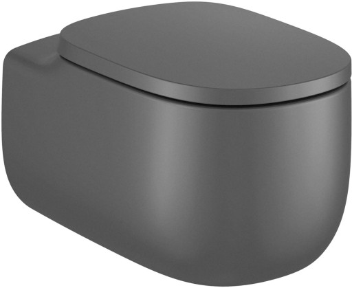 Vas wc suspendat Roca Beyond Rimless  395x580mm  negru