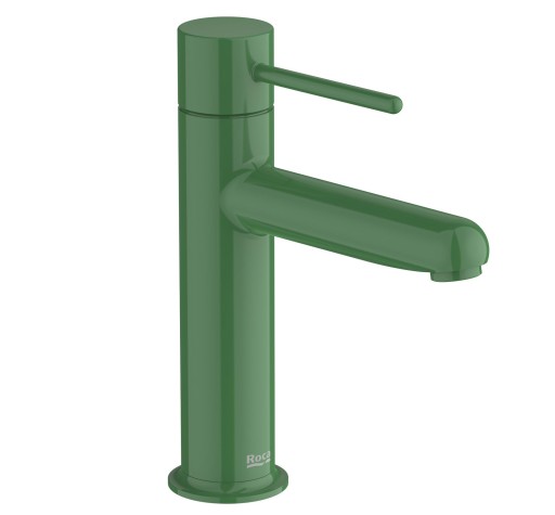 Baterie lavoar Roca NU S  Cold Start  fara ventil  maneta pin  Mint Green