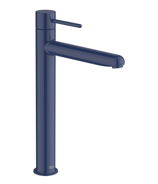 Baterie lavoar Roca NU XL  pentru lavoare tip bol  Cold Start  fara ventil  maneta pin  Cobalt Blue