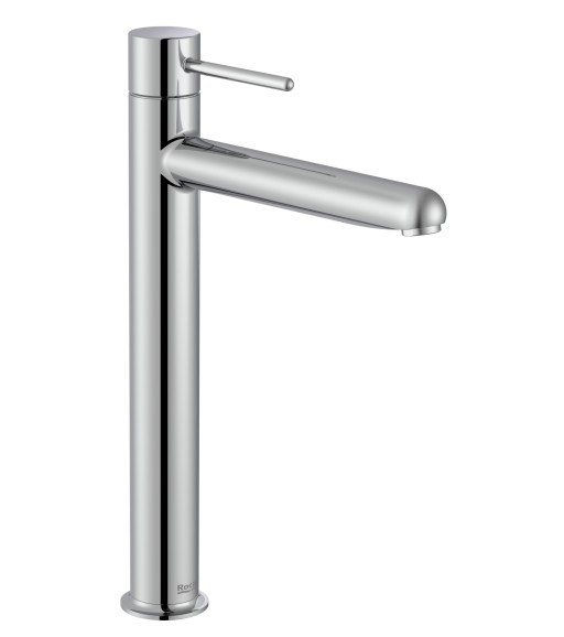Baterie lavoar Roca NU XL  pentru lavoare tip bol  Cold Start  fara ventil  maneta pin  Crom