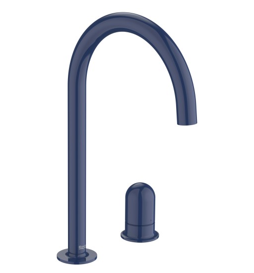 Baterie lavoar Roca NU L din doua elemente  fara ventil  maneta dome  Cobalt Blue