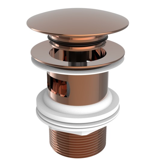Ventil click-clack Roca pentru lavoare cu preaplin  Rose Gold