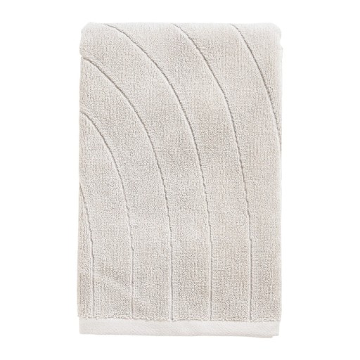 Prosop gri deschis din bumbac din frotir 70x140 cm Time – Zone