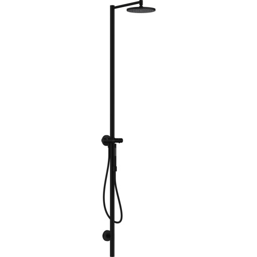 Coloana de dus Axor Starck 240 1jet cu baterie termostatata  necesita corp incastrat  negru mat