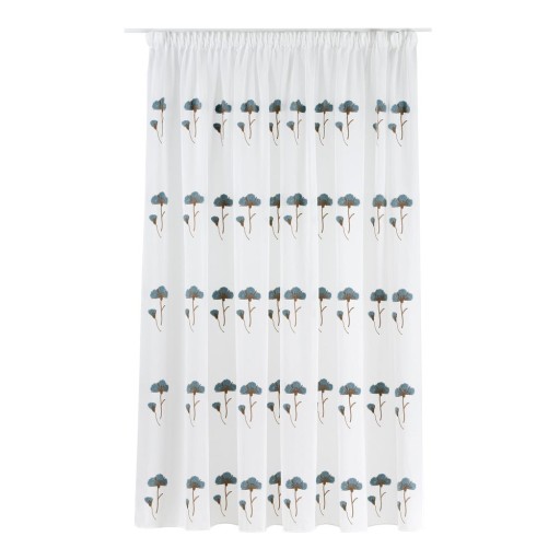 Perdea albă/albastră 140x260 cm Elba – Mendola Fabrics
