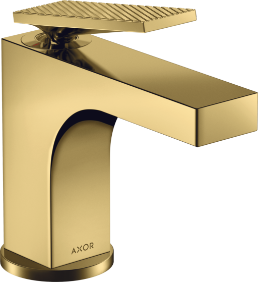 Baterie lavoar Axor Citterio 90 EcoSmart  levier rhombic  ventil pop-up  gold