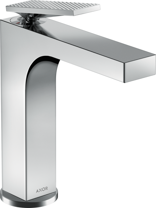 Baterie lavoar Axor Citterio 160 EcoSmart  levier rhombic  ventil pop-up  crom