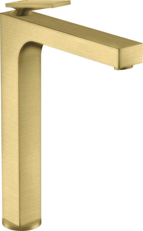 Baterie lavoar Axor Citterio 280 EcoSmart pentru lavoare tip bol  ventil fix  brushed brass