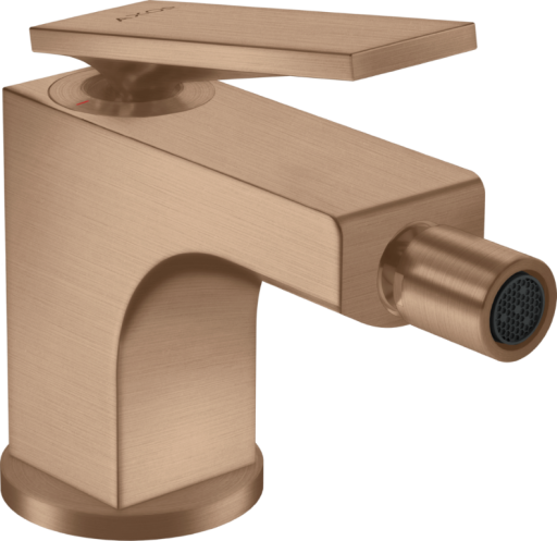 Baterie bideu Axor Citterio  ventil pop-up  brushed red-gold