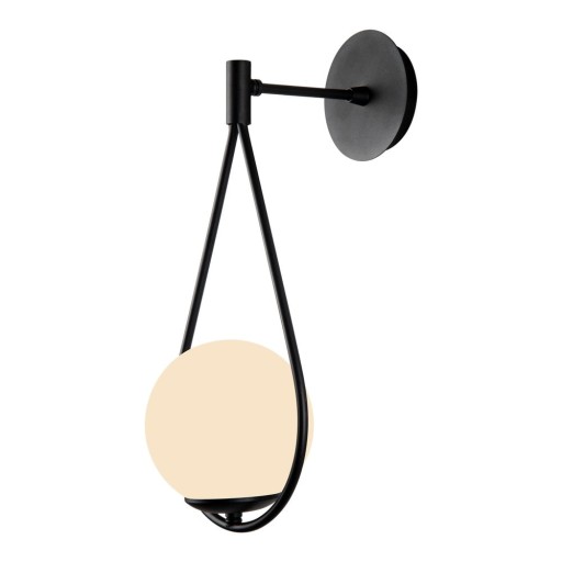 Aplică de perete neagră ø 15 cm Arch – Squid Lighting