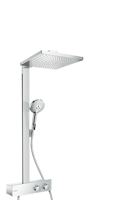 Coloana de dus Hansgrohe Raindance Select E 300 cu baterie Shower Tablet 350 crom