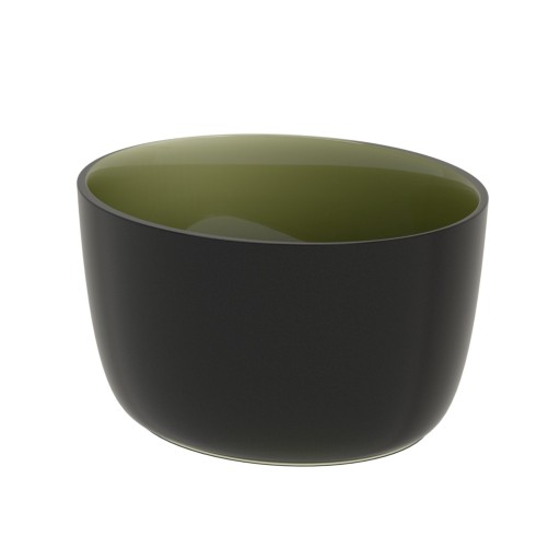 Lavoar tip bol Riho Oval 38x33x20cm Frosted Forest