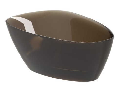 Cada freestanding Riho Toledo 158x110cm  compozit  Frosted Umber