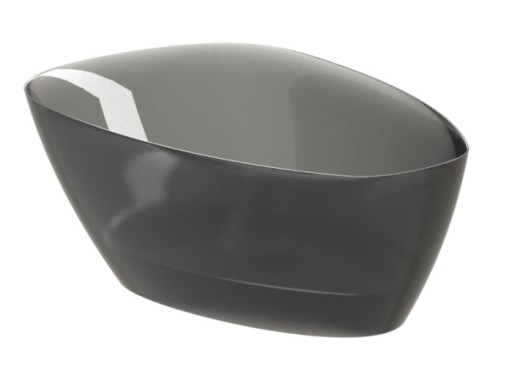 Cada freestanding Riho Toledo 158x110cm  compozit  Frosted Smoke