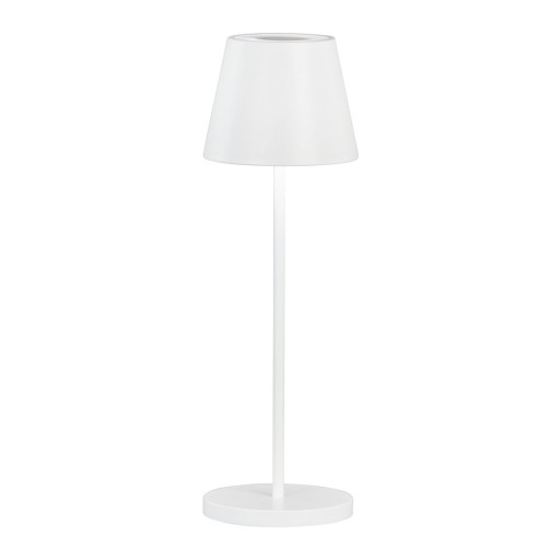 Veioză albă LED cu intensitate reglabilă cu abajur din metal (înălțime 34 cm) Cosenza 2.0 – Fischer & Honsel