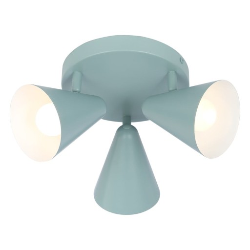 Plafonieră albastră cu abajur din metal 34x34 cm Amor – Candellux Lighting
