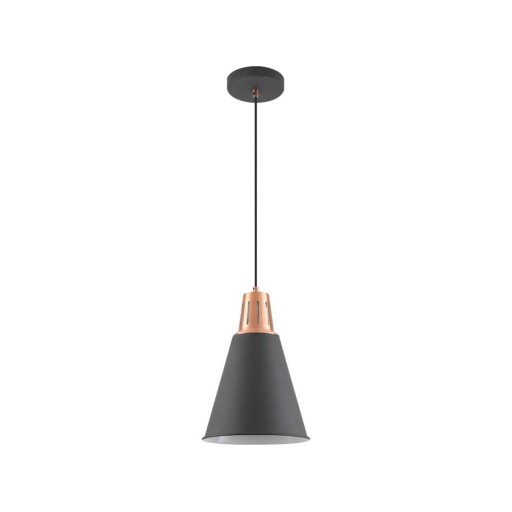 Lustră neagră cu abajur din metal ø 22 cm Gianni – GTV