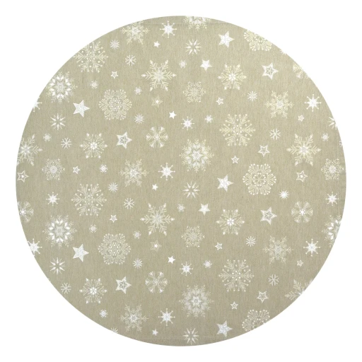 Fata de masa rotunda Sander Cristallo Neve d 170cm  32 verde jad