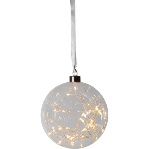 Decorațiune luminoasă de Crăciun albă ø 15 cm Glow – Star Trading