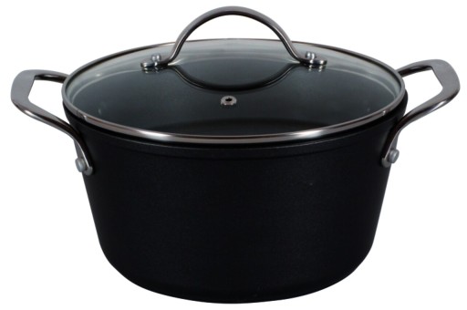 Oala cu capac Magnat, Ambition, 20 cm, 2.5 L, aluminiu forjat, invelis non-stick