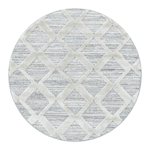 Covor gri deschis rotund ø 80 cm Pisa – Ayyildiz Carpets