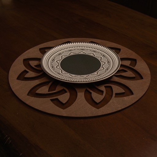 Set suporturi pentru farfurie, Payna, 790PYN1119, Lemn , Produs lucrat manual, Wenge