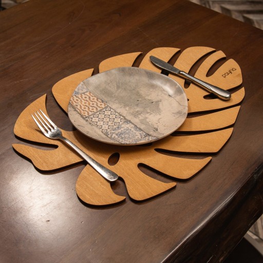 Set suporturi pentru farfurie, Payna, 790PYN1121, Lemn , Produs lucrat manual, Miere
