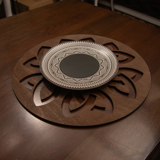 Set suporturi pentru farfurie, Payna, 790PYN1159, Lemn , Produs lucrat manual, Wenge