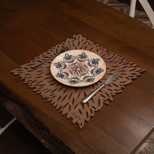 Set suporturi pentru farfurie, Payna, 790PYN1175, Lemn , Produs lucrat manual, Wenge