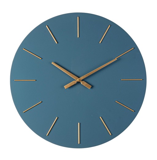 Ceas de perete Timeline, Bizzotto, D60 cm, MDF/otel, albastru