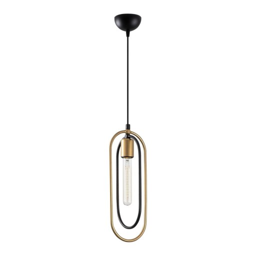 Lustră neagră/aurie Cerco – Opviq lights