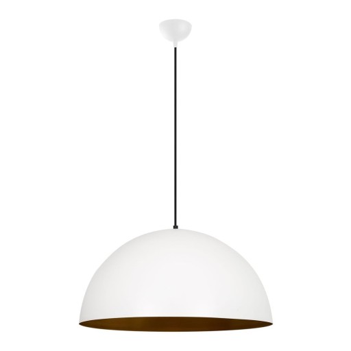 Lustră albă cu abajur din metal ø 60 cm Sivani – Opviq lights