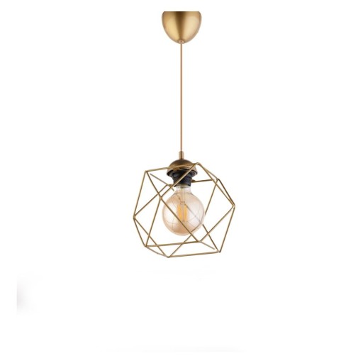 Lustră aurie cu abajur din metal – Opviq lights