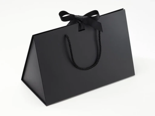 Punga cadou Folda BoxBag Large cu fundita  Black