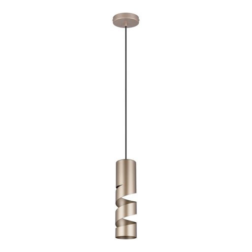 Lustră în culoarea bronz cu abajur din metal ø 12 cm Stream – Trio